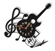 Wall Clock Guitar 18 12 Inch