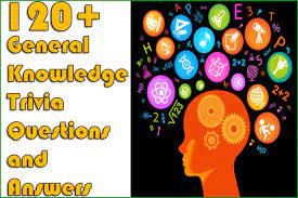 General knowledge questions and answers for adults were favorably connected with divergent thinking tests in research exploring the contributions … 120 General Knowledge Trivia Questions And Answers
