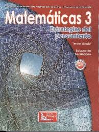 Libro de matematicas 3 conecta contestado pdf youtube. Matematicas 3 Estrategias Del Pensamiento Secundaria Serie Apr Librosmexico Mx
