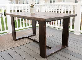 build your own outdoor dining table