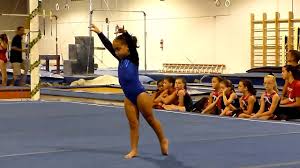 gymnastics floor routine gymnastics