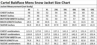 Cartel Baldface Mens Plus Size Ski Jacket Stretch Red Size 2xl
