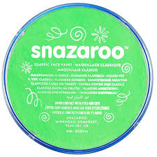 snazaroo lime green clic face paint