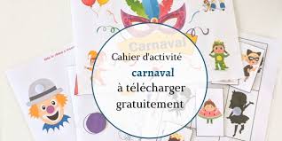 Cahier d'activités carnaval | Maman Chipie