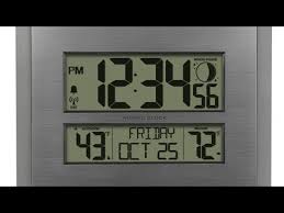 Ws 8117u It C Atomic Digital Wall Clock