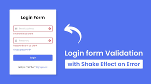 login form validation in html css