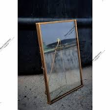 Metal Glass Frame With Stand Gold Metal
