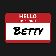 Betty Name Tag