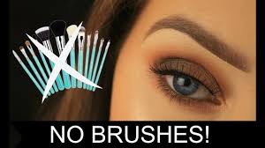 eye makeup using no brushes