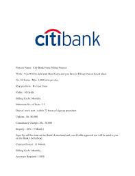 Format for giving consent and bank details on letterhead. City Bank Form Filling Process