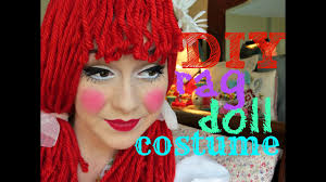 diy rag doll costume wig and makeup