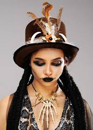 halloween womens brown voodoo witch