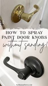 how to spray paint door s without