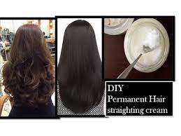 permanent hair straightening at home