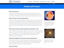 flashes and floaters retina vitreous