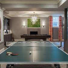 Basement Game Room Ping Pong Table