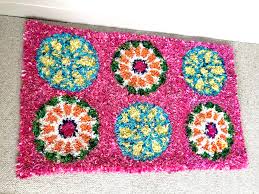 pink rag rug inspired by matthew