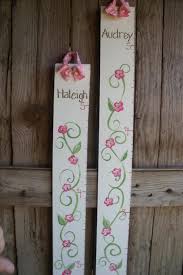 Growth Chart Personalized Wooden Hand Painted Growth Chart