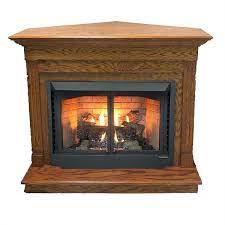 Buck Stove Corner Fireplace Mantel With
