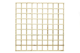 straight square trellis fence panels