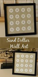 Framed Sand Dollar Wall Art Organize