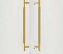 Long Handmade Brass Door Handle Knob