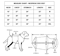 Chart Sizing Neopreen Dog Vest Gif
