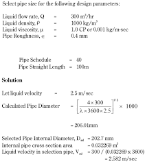 pipe sizing