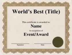 27 Images Of Worlds Best Certificate Template Bfegy Com