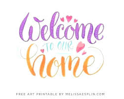 Welcome Home Banner Template Free Back Sign Download Psd