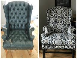 reupholstering a wingback chair a no