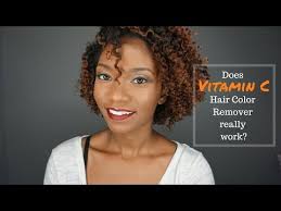 does vitamin c remove hair color