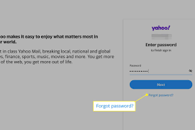 how to reset your yahoo mail pword