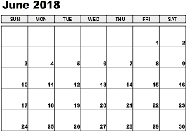 June 2018 Printable Calendar Free Printable Calendar Templates