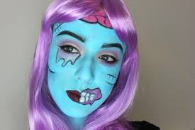 cartoon glitter zombie halloween makeup