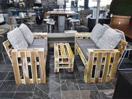 pallet sofa set with cushion outdoor