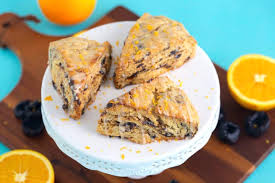 fluffy prune orange scones with