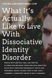 Dissociative identity disorder, formerly referred to as multiple personality disorder, is characterized by a person's identity fragmenting into two or more possession states become a disorder only when they are unwanted, which causes distress or impairment. Pin On Advice