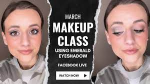 march makeup demo using emerald
