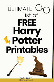 harry potter inspired printables free