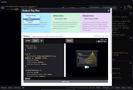 codepen code editor and front
