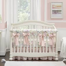 watercolor fl crib bedding set with