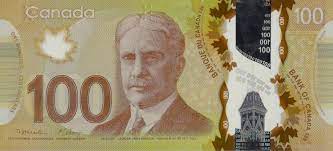 100 canadian dollars banknote frontier