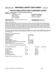 Material Safety Data Sheet Pro Spray