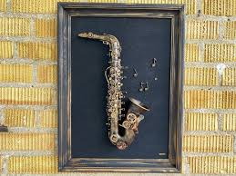Mixed Media Saxophone Gifts Abstract