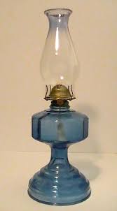 Vintage 1955 Kerosene Lamp Pebbled