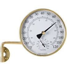 Outdoor Weather Station Brass