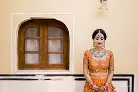 orange we spotted in bridal outfits