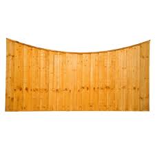 scalloped fence concave fence panels