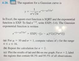 Ethe Equation For A Gaussian Curve